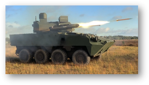 Thales Belgium SA – Rockets 70mm (2.75”) : John Cockerill Defense & Thales present a new mixed system composed of a cannon and 70mm rockets integrated into the Cockerill®3030 turret 
